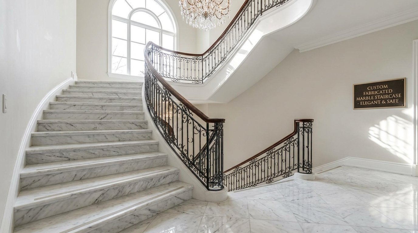 Elegant Marble Staircase Installation