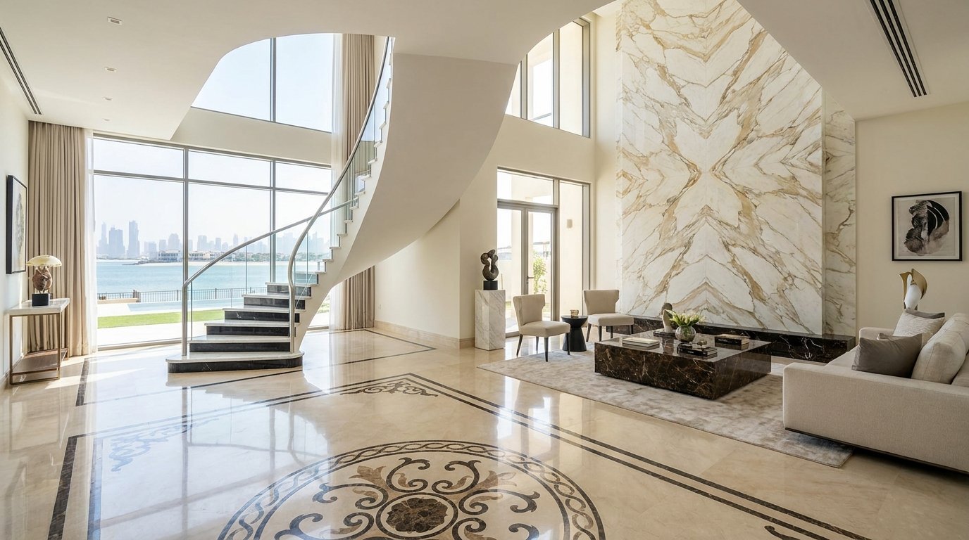 Before and After Marble Installation